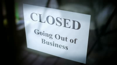 business closed going economy sign question damaging maine