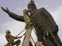 Saddam statue toppled