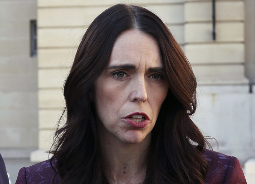 Image: Covid-crazed Leader of New Zealand Jacinda Ardern announces that 25-person sex orgies can now resume “safely”