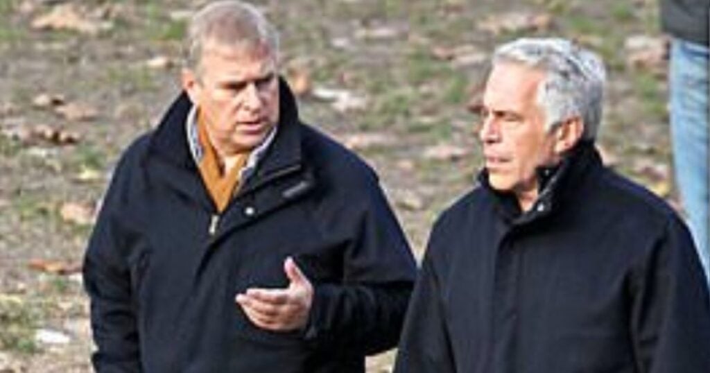 New evidence refutes claims by Prince Andrew, left, that he only saw Jeffrey Epstein once after his first imprisonment.