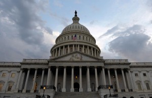 A view of the U. S. Capitol in Washington after the House voted on a deal to raise the debt ceiling, Monday, Aug. 1, 2011, after the House voted on a deal on raising the debt ceiling. (AP Photo/Susan Walsh)