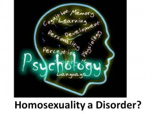 Homosexuality a Disorder