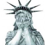 statue of liberty weeping crying