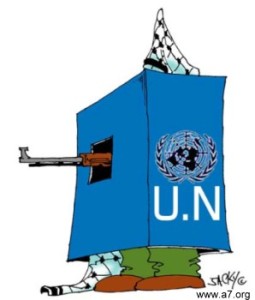 Hamas hiding behind UN