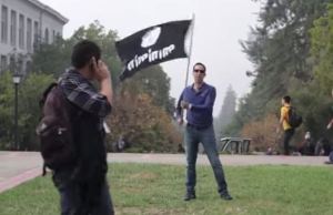 ISIS flag liberal students