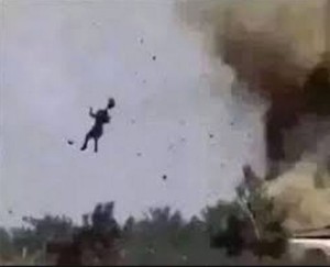 ISIS terrorist flys to allah