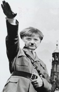 hilter merkel nazi