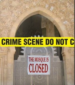 closed mosque crime scene