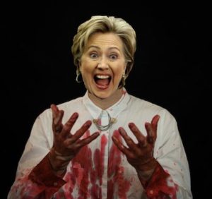Hillary Blood on Hands