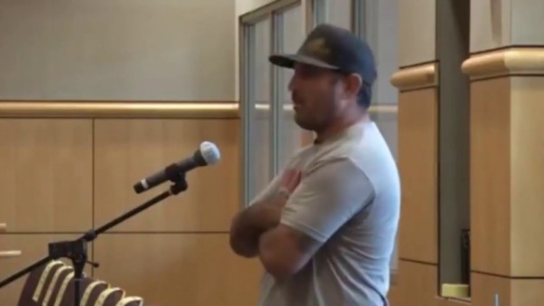 Shasta County resident Carlos Zapata speaks to the Shasta County Board of Supervisors on Aug. 11, 2020 (screenshot)